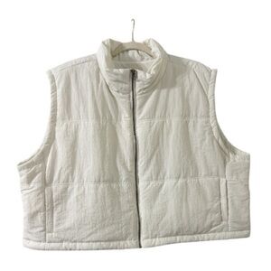 THREAD & SUPPLY Ivory Puffer Vest – Size 3X